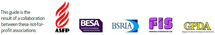 ASFP, BESA, BSRIA, FIS, GPDA combined logos